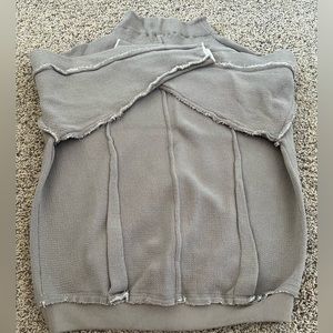 Free People oversized sweatshirt/sweater, medium, beige